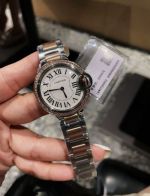 Cartier 28/33MM Quartz Movement Fisheye Glass Women's White Watch